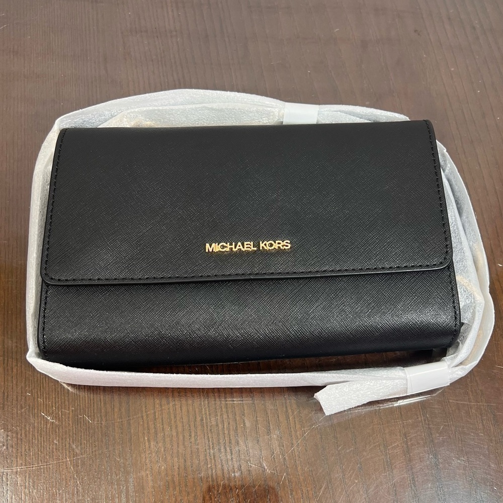 MICHAEL KORS Saffiano Leather 3-in-1 Crossbody. Jet Set Travel bag NWT - Picture 7 of 15